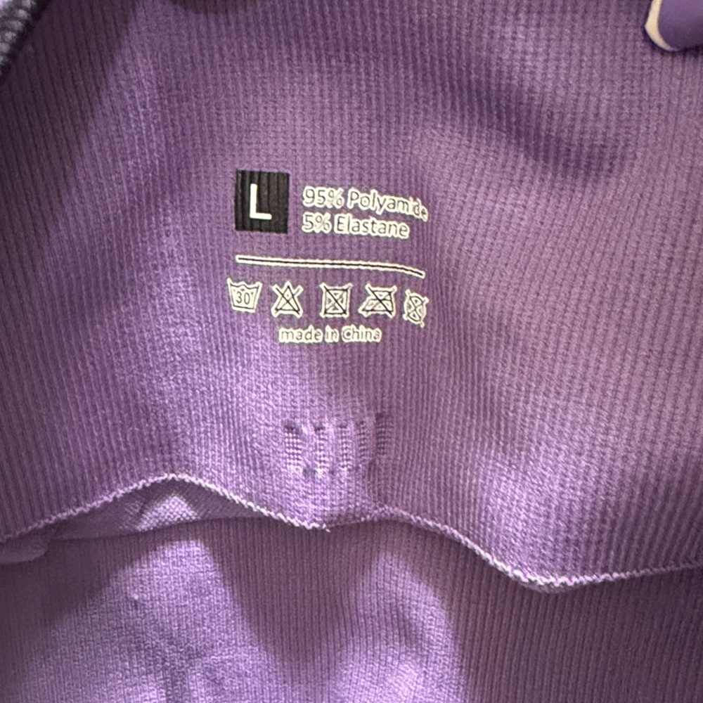 Women's Purple Tie-Dye Leggings - Picture 5 of 9